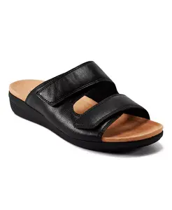 Сандалии на низком клину Bowen с двойными ремешками Easy Spirit, черный