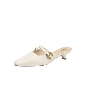 GUDIANFENGDU Женские противоскользящие закрытые тапочки устойчивые к истиранию бежевые, цвет Beige