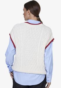 Джемпер Marc Ellis Jumper, Cream And Red/Off-White