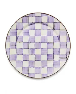 Подставка под тарелку ручной работы в фиолетовую клетку Mackenzie-Childs