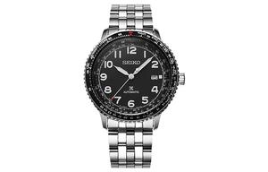 SEIKO Часы Prospe Collection Automatic Mechanical Movement Stainless Steel Strap Watch Men's Watch Black Dial, Black Dial