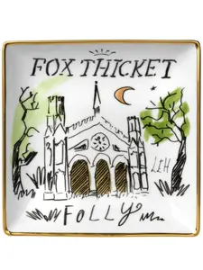 Тарелка с графичным принтом Ginori 1735, нейтральный