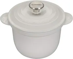 Кастрюля для риса Le Creuset с крышкой и вставкой, 2200 мл, белый