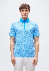 Рубашка-Поло с шестигранным мраморным рисунком Callaway, Brilliant Blue