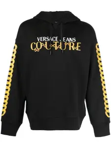 Худи с логотипом Versace Jeans Couture, черный