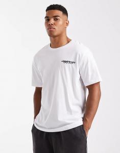 Футболка JJ Rebel белого цвета с логотипом на груди