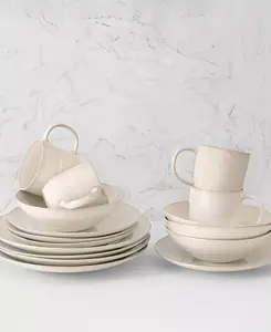 Набор столовых приборов Neree из 16 предметов, сервиз на 4 персоны Euro Ceramica, ivory