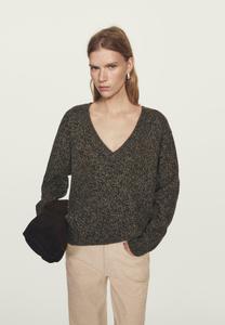 Джемпер Massimo Dutti V-NECK, Mottled Dark Brown