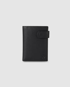 Черный кожаный кошелек с внешним портмоне El Potro, черный