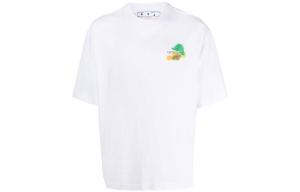 Футболка большого размера Brush Arrows Off-White, белый