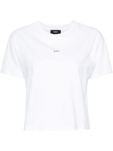 A.P.C. футболка с логотипом, белый