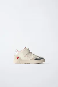 Высокие кроссовки heart Zara, белый