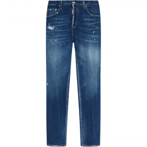 642 джинсы distressed DSQUARED 2, темно-синий