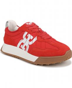 Женские ретро-кроссовки Langley на шнуровке Sam Edelman, Sport Red Nylon/Suede