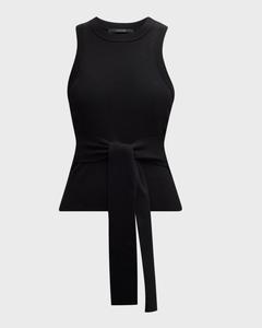 Топ без рукавов с открытой спиной и завязкой спереди Molly Toccin, цвет Jet