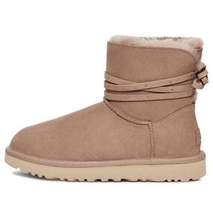 Ботинки зимние UGG WMNS Mini Bailey Bling Bow, серо-коричневый