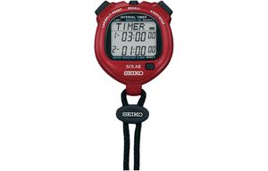 SEIKO Часы Stopwatch Solar Quartz Movement Unisex, Black Dial