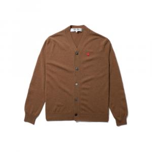 CDG Play Джемпер мужской красно-коричневый