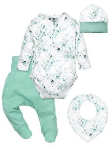 Набор NINI Eukalyptus, мятный/темно-зеленый