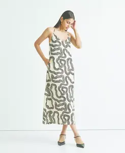 Женское платье-комбинация миди Reistor, мультиколор