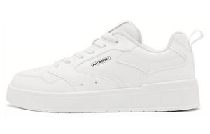 Женские белые устойчивые к истиранию скейтбордские кроссовки QIAODAN, Jordan Белый/Светло-серый