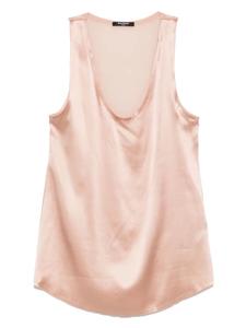 Шелковый топ Balmain, розовый
