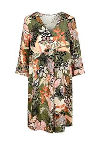Платье с цветочным принтом оливково-розового цвета Bicalla, мультиколор