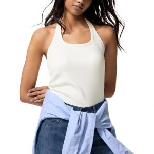 UNIQLO Женская майка-алкоголичка Ivory