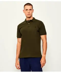 Футболка поло Slim fit Polo Ralph Lauren, зеленый