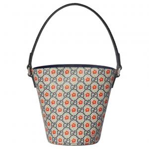 GUCCI Сумка GG Supreme на молнии Regular Kids' в бежевом и синем цвете