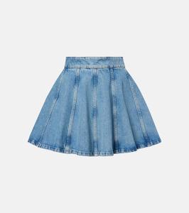 Складная джинсовая мини-юбка Rotate, Vintage Blue Denim