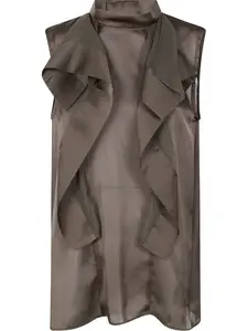 Топ с оборками SACAI, коричневый