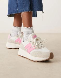Кроссовки New Balance 370 в розовую клетку — эксклюзивно на ASOS