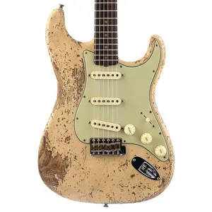 Fender Custom Shop 1963 Stratocaster Super Heavy Relic - Песчаный пустынный (880)
