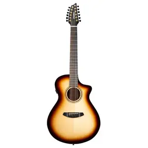 Акустико-электрогитара Breedlove Artista Pro Concert с 12 струнами для правшей, корпус из европейского миртового дерева (выбеленная янтарная взрывная окраска)