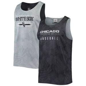 Мужская двусторонняя сетчатая майка FOCO Black Chicago White Sox с цветочным принтом