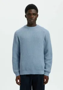 Джемпер стандартного кроя mit rundhalsausschnitt Selected, Dusty Blue