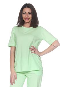 Пижамный топ с короткими рукавами, пижамная рубашка, размер 125 220 90 902, зеленый цвет NORMANN