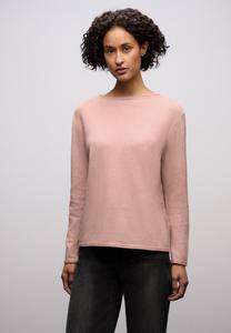 Джемпер Street One MIT GEROLLTEM SAUM, Rosa/Mottled Light Pink