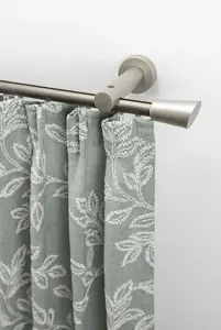 Карниз для штор GARESA "MOLIS", 1 направляющая, желаемая длина, комплект для штор, простой монтаж, выдвижной, настенный монтаж, клин 340 см, Ø 20 мм, цвет mattchromfarben