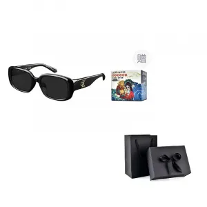 Calvin Klein Солнцезащитные очки Cat Eye унисекс, Cool narrow frame-001 gloss black