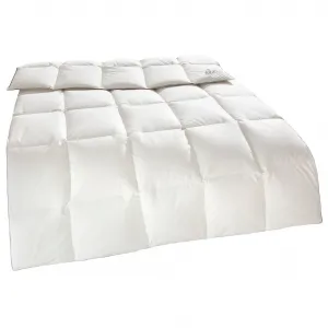 Одеяло Eve с нормальной наполнителем 90% пух, 10% перо, 1 шт., юбилейное издание Ribeco, белый