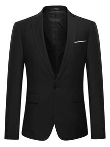 Youthup Приталенный пиджак Slim fit в черном цвете