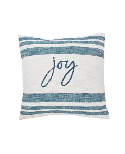 Декоративная подушка Morgan Joy, плетеная на рождество, 18 x 18 дюймов Carol & Frank, blue