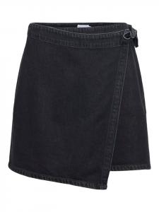 Object Юбка-обертка из черных джинсов
