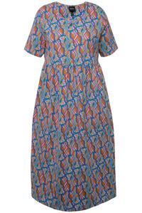 Платье миди Ulla Popken Dress, синий