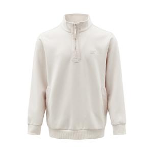 Свитшот мужской с воротником стойкой умеренный CAT, оранжевый