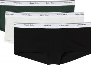 Женские трусики-шорты Calvin Klein Balance из эластичного хлопка, 3 шт. в упаковке, Black/Snow Heather/Kelly Green