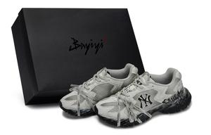 Кроссовки New York Yankees Chunky унисекс, низкие, черные/серые MLB, Black Gray