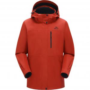 PELLIOT Ветровка женская водонепроницаемая ветрозащитная дышащая износостойкая термоизолирующая быстросохнущая, Red